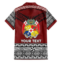 Personalised Tonga Constitution Day Hawaiian Shirt Tongan Kupesi Ngatu Pattern