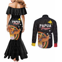 Papua New Guinea Tok Pisin Wik Couples Matching Mermaid Dress and Long Sleeve Button Shirt Land Of The Unexpected LT05 - Polynesian Pride
