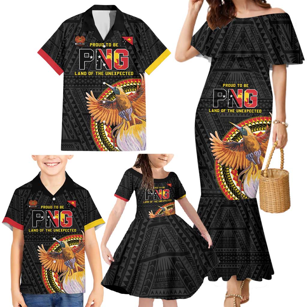 Papua New Guinea Tok Pisin Wik Family Matching Mermaid Dress and Hawaiian Shirt Land Of The Unexpected LT05 - Polynesian Pride