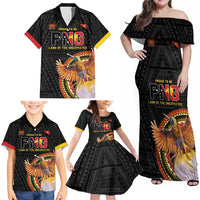 Papua New Guinea Tok Pisin Wik Family Matching Off Shoulder Maxi Dress and Hawaiian Shirt Land Of The Unexpected LT05 - Polynesian Pride
