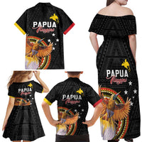 Papua New Guinea Tok Pisin Wik Family Matching Off Shoulder Maxi Dress and Hawaiian Shirt Land Of The Unexpected LT05 - Polynesian Pride