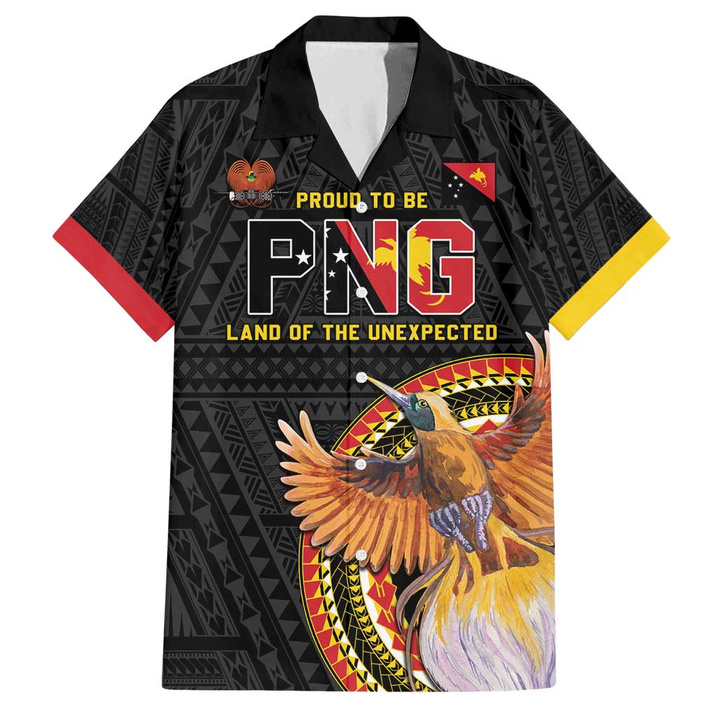 Papua New Guinea Tok Pisin Wik Family Matching Puletasi and Hawaiian Shirt Land Of The Unexpected LT05 Dad's Shirt - Short Sleeve Black - Polynesian Pride
