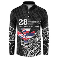 Hawaii November 28th Is My Independence Day Button Sweatshirt