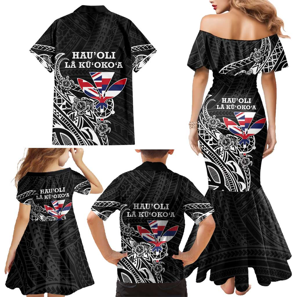 Hawaii November 28th Is My Independence Day Family Matching Mermaid Dress and Hawaiian Shirt