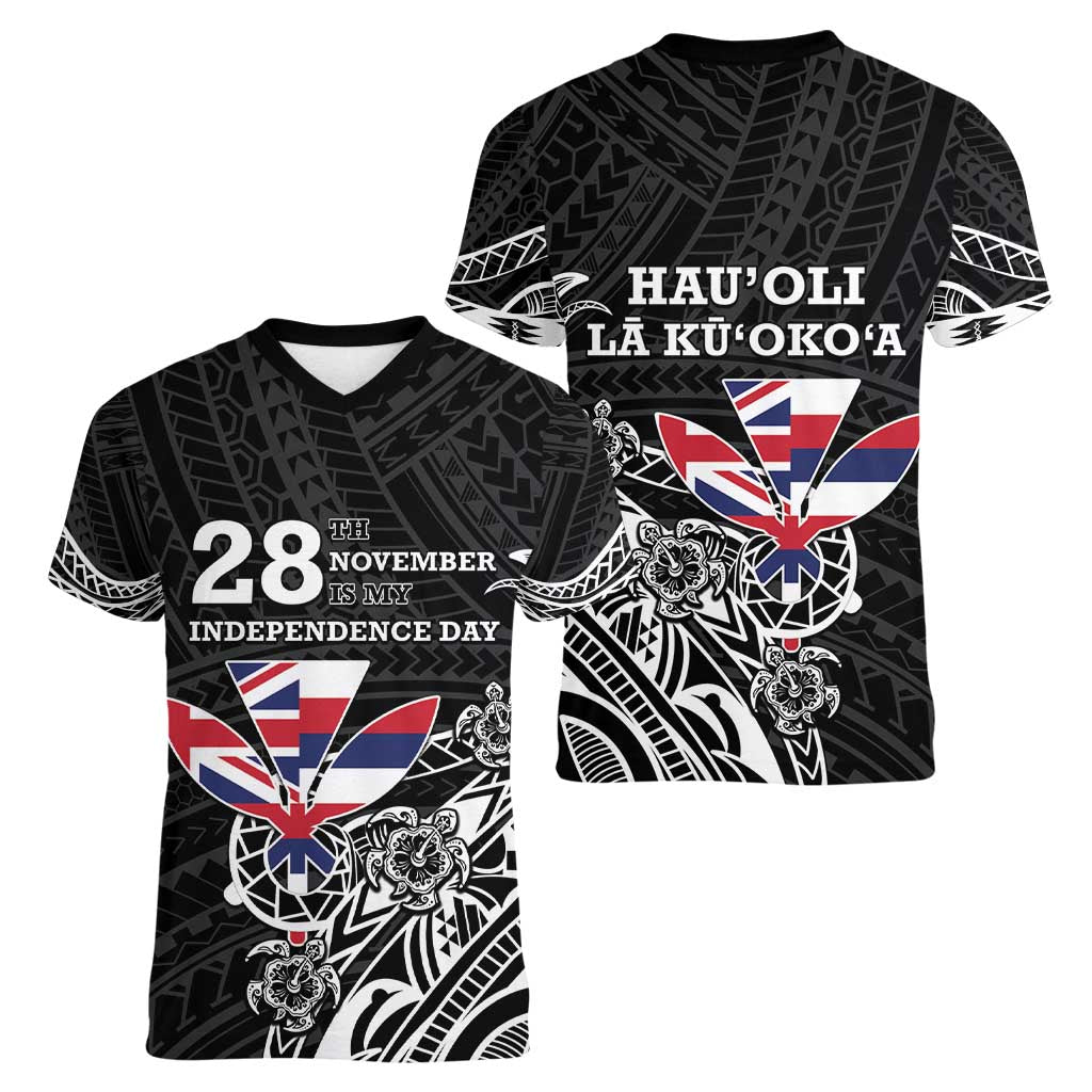 Hawaii November 28th Is My Independence Day Women V-Neck T-Shirt