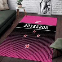 New Zealand Women Cricket Area Rug Pink Simple Style LT05 Pink - Polynesian Pride