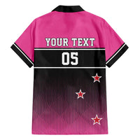 Custom New Zealand Women Cricket Family Matching Summer Maxi Dress and Hawaiian Shirt Pink Simple Style LT05 - Polynesian Pride