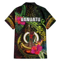Vanuatu Family Matching Off The Shoulder Long Sleeve Dress and Hawaiian Shirt Be Strong Pray For Port Vila LT05 - Polynesian Pride