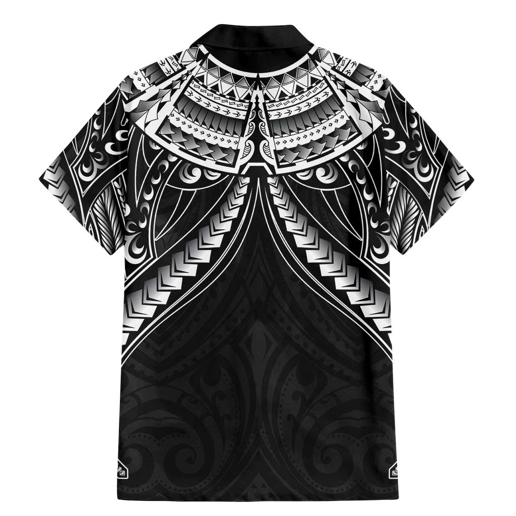 New Zealand Morepork Family Matching Mermaid Dress and Hawaiian Shirt Maori Pattern Black LT05 - Polynesian Pride