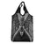 New Zealand Morepork Grocery Bag Maori Pattern Black