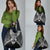 New Zealand Morepork Grocery Bag Maori Pattern Black