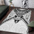 New Zealand Morepork Area Rug Maori Pattern White
