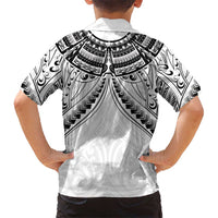 New Zealand Morepork Hawaiian Shirt Maori Pattern White