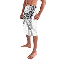 New Zealand Morepork Lavalava Maori Pattern White