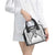 New Zealand Morepork Shoulder Handbag Maori Pattern White