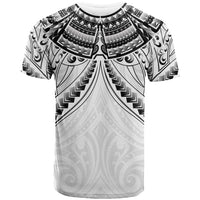 New Zealand Morepork T Shirt Maori Pattern White