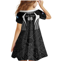 Custom Fiji Rugby Family Matching Mermaid Dress and Hawaiian Shirt Fijian Warrior Black LT05 - Polynesian Pride