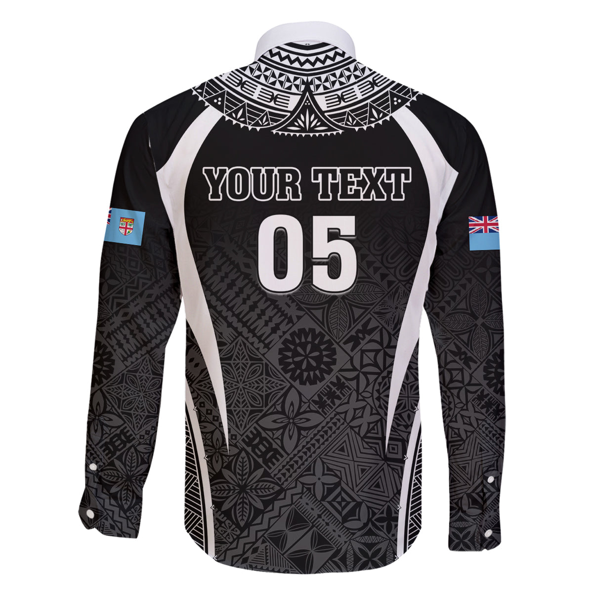 Custom Fiji Rugby Family Matching Summer Maxi Dress and Hawaiian Shirt Fijian Warrior Black LT05 - Polynesian Pride