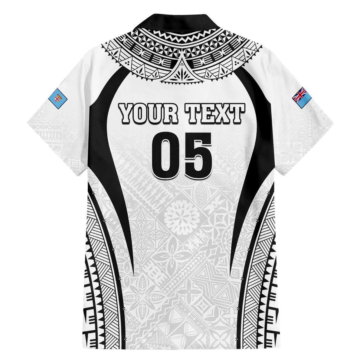 Custom Fiji Rugby Family Matching Tank Maxi Dress and Hawaiian Shirt Fijian Warrior White LT05 - Polynesian Pride