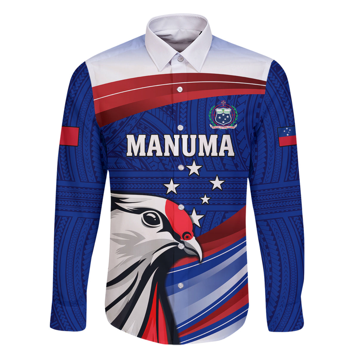 Custom Samoa Rugby Family Matching Mermaid Dress and Hawaiian Shirt Manuma Ptilinopus Perousii