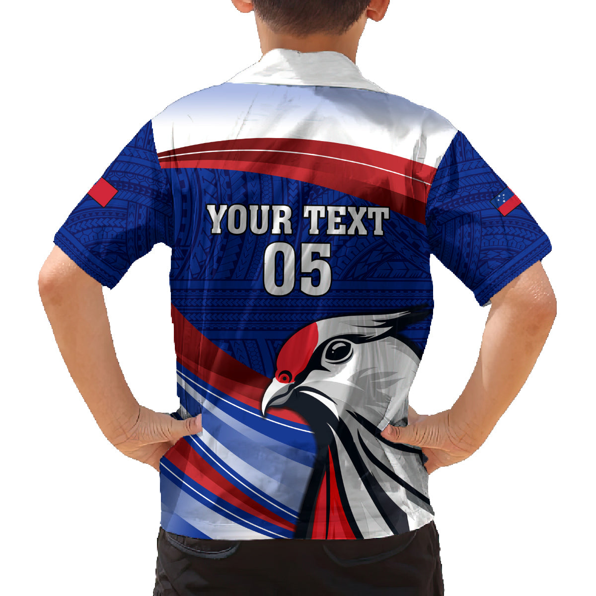 Custom Samoa Rugby Family Matching Off Shoulder Maxi Dress and Hawaiian Shirt Manuma Ptilinopus Perousii