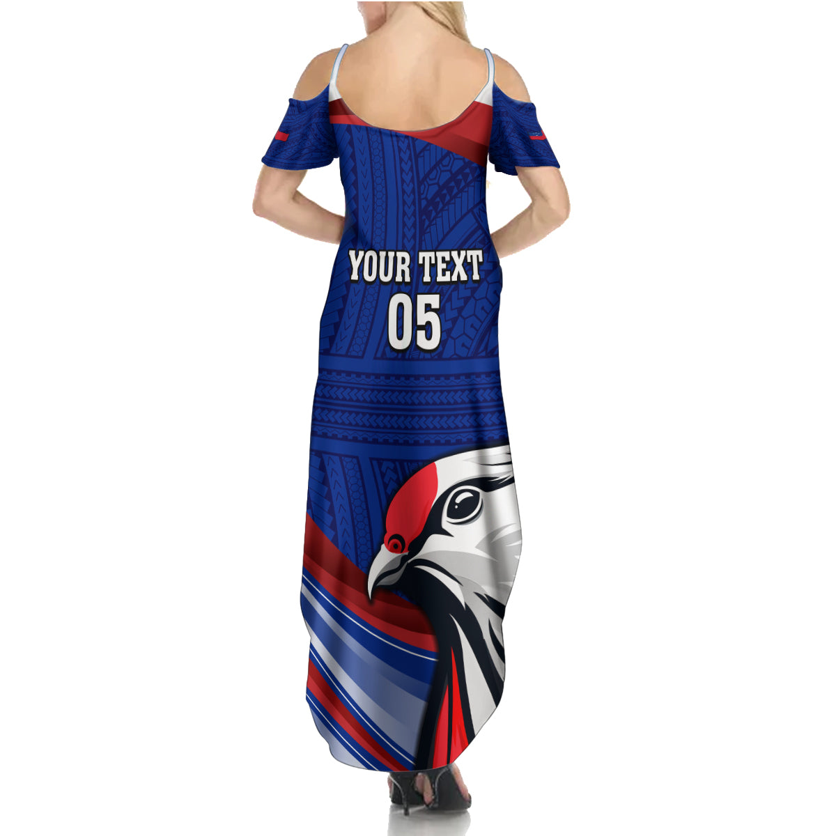 Custom Samoa Rugby Family Matching Summer Maxi Dress and Hawaiian Shirt Manuma Ptilinopus Perousii