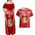 Custom Tonga Rugby Couples Matching Off Shoulder Maxi Dress and Hawaiian Shirt Kupesi Ngatu Pattern