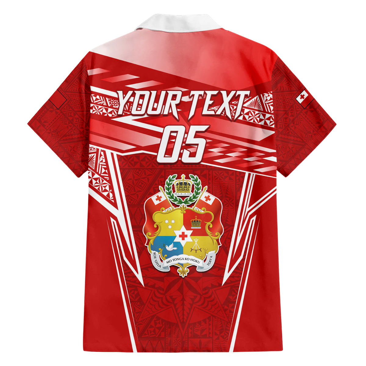 Custom Tonga Rugby Hawaiian Shirt Kupesi Ngatu Pattern