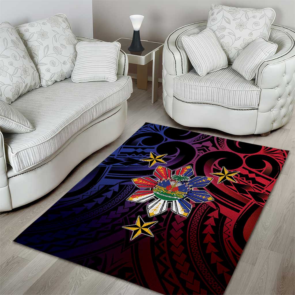 Haiti Philippines Area Rug Haitian Coat Of Arms With Filipino Sun