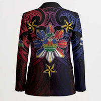 Haiti Philippines Blazer Haitian Coat Of Arms With Filipino Sun