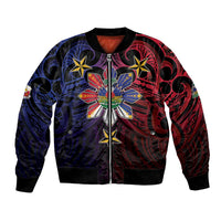Haiti Philippines Bomber Jacket Haitian Coat Of Arms With Filipino Sun