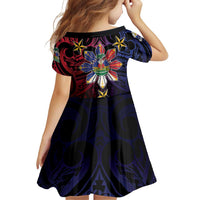 Haiti Philippines Family Matching Summer Maxi Dress and Hawaiian Shirt Haitian Coat Of Arms With Filipino Sun LT05 - Polynesian Pride