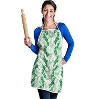 Hawaii Ti Leaf Maile Tuberose Lei Apron With Hanalei Leaf Green