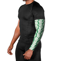 Hawaii Ti Leaf Maile Tuberose Lei Arm Sleeves With Hanalei Leaf Green