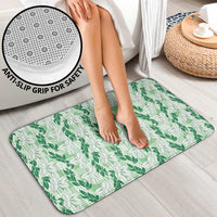 Hawaii Ti Leaf Maile Tuberose Lei Bathroom Set With Hanalei Leaf Green