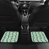 Hawaii Ti Leaf Maile Tuberose Lei Car Mats With Hanalei Leaf Green