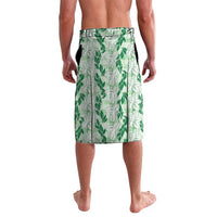 Hawaii Ti Leaf Maile Tuberose Lei Lavalava With Hanalei Leaf Green