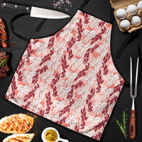 Hawaii Ti Leaf Maile Tuberose Lei Apron With Hanalei Leaf Red