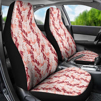 Hawaii Ti Leaf Maile Tuberose Lei Car Seat Cover With Hanalei Leaf Red