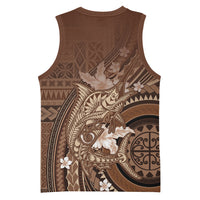 Samoa Tatau Marlin Basketball Jersey With Siapo Motifs Brown