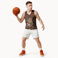 Samoa Tatau Marlin Basketball Jersey With Siapo Motifs Brown