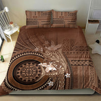 Samoa Tatau Marlin Bedding Set With Siapo Motifs Brown