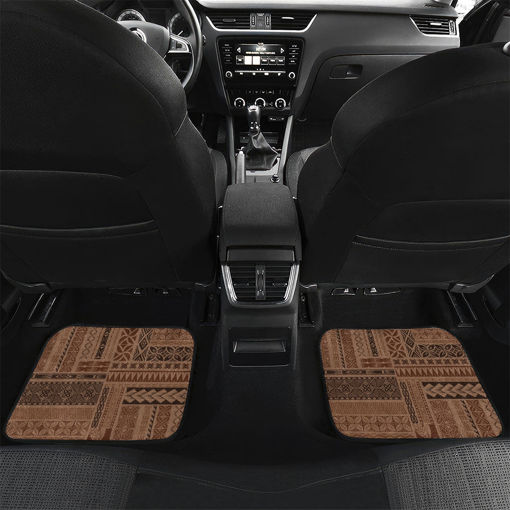 Samoa Tatau Marlin Car Mats With Siapo Motifs Brown