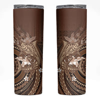 Samoa Tatau Marlin Skinny Tumbler With Siapo Motifs Brown