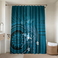 Samoa Tatau Marlin Bathroom Set With Siapo Motifs Teal