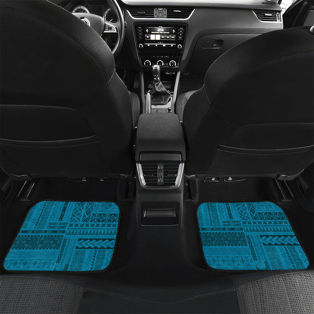 Samoa Tatau Marlin Car Mats With Siapo Motifs Teal