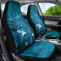 Samoa Tatau Marlin Car Seat Cover With Siapo Motifs Teal