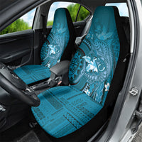 Samoa Tatau Marlin Car Seat Cover With Siapo Motifs Teal