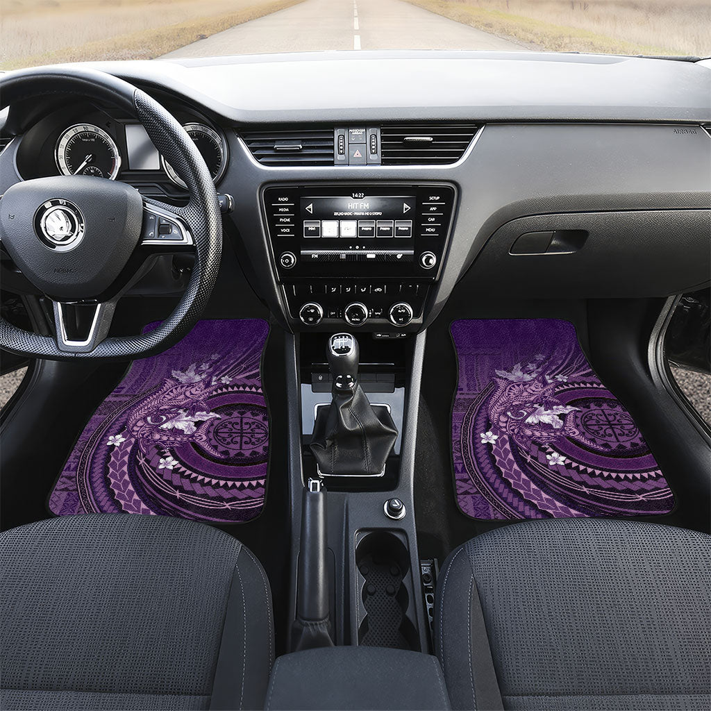 Samoa Tatau Marlin Car Mats With Siapo Motifs Violet