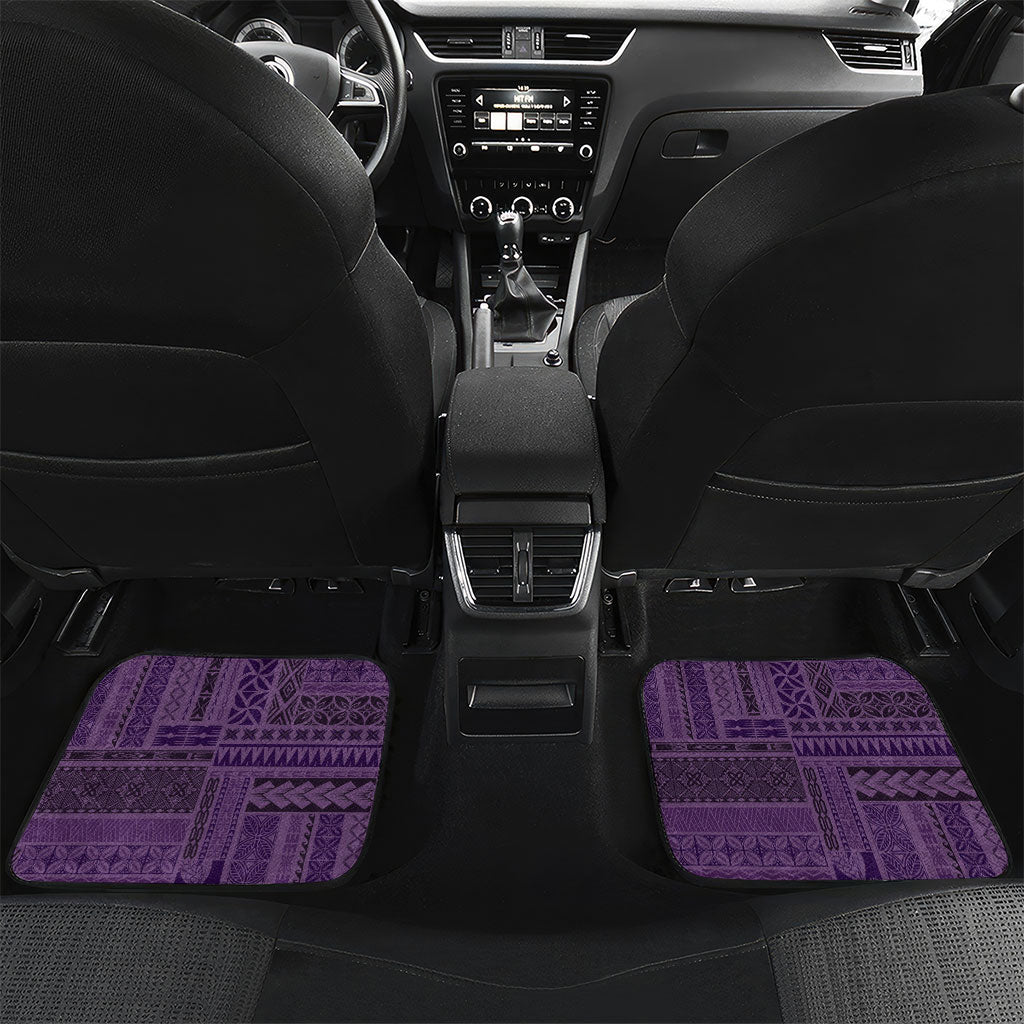 Samoa Tatau Marlin Car Mats With Siapo Motifs Violet